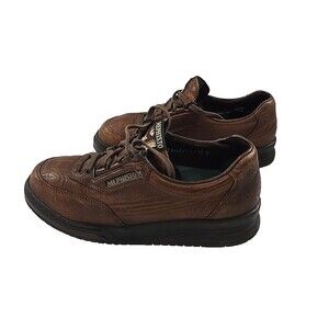 Vintage Mephisto Runoff Leather Walking Comfort Shoes Brown Mens 8 Hiking Earthy